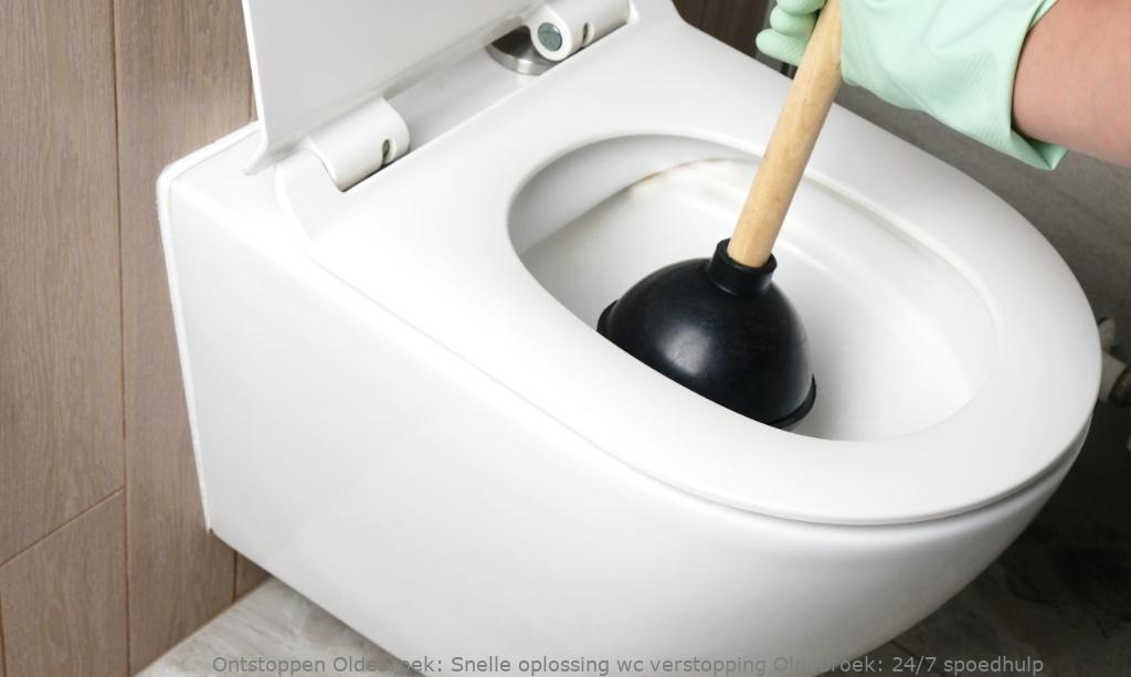Snelle oplossing wc verstopping Oldebroek: 24/7 spoedhulp