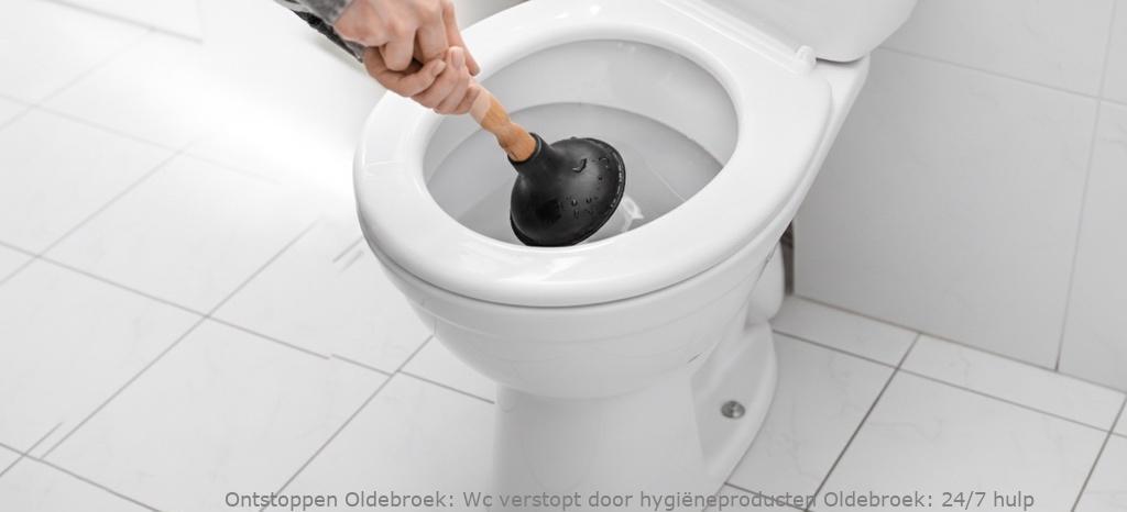 Wc verstopt door hygiëneproducten Oldebroek: wat je moet weten
